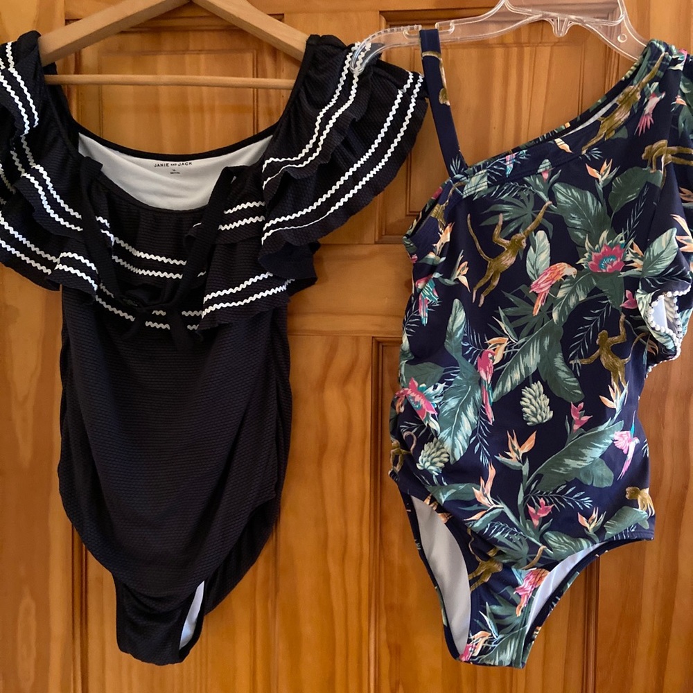 Janie And Jack Two Swimsuits For A Girl Age 10 And 12